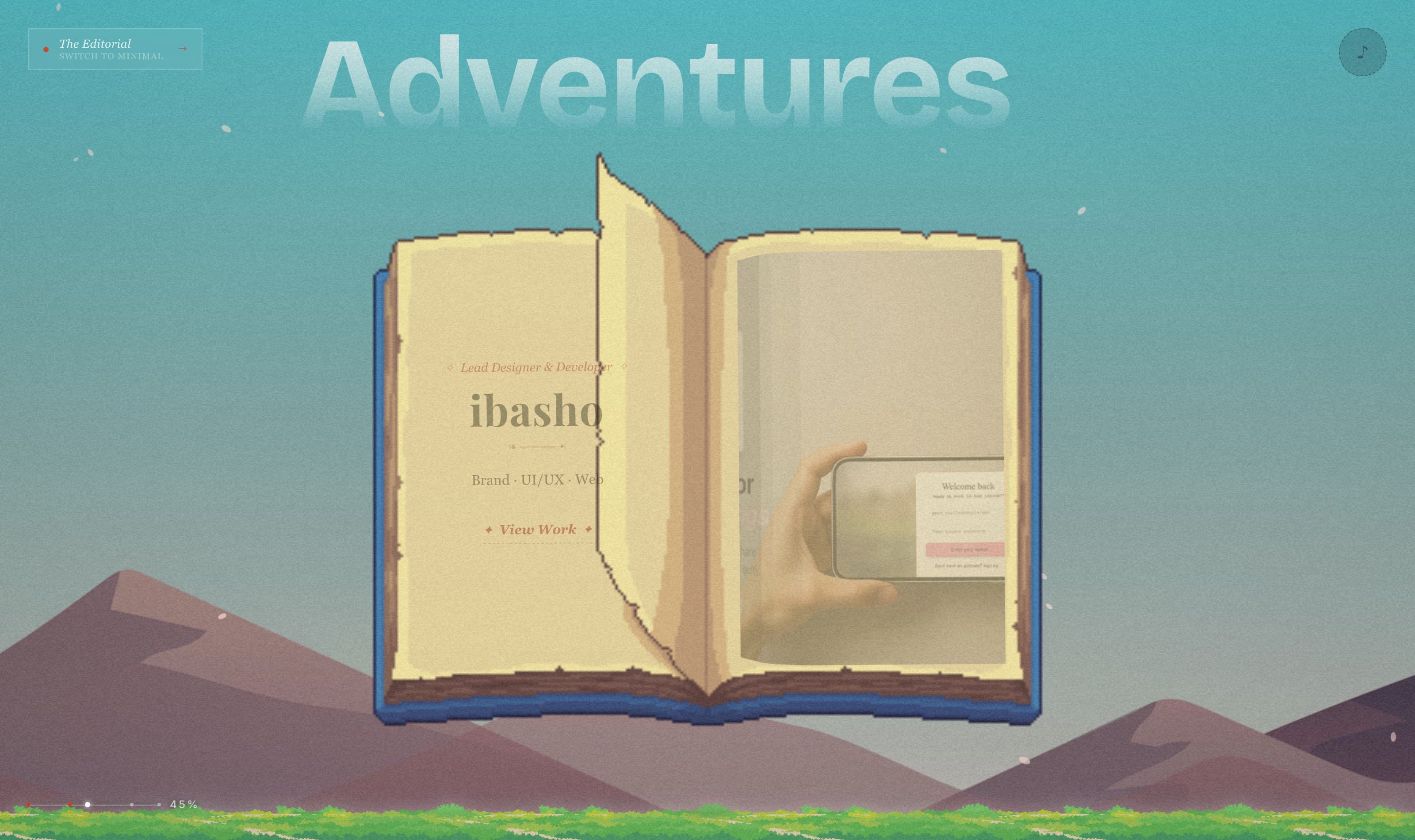 Portfolio 01 — Work, as a book
